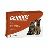 Gerioox 30 Comprimidos Labyes Cães e Gatos Suplemento Antioxidante para Pets Idosos Gerioox 30 Comprimidos Labyes Cães e Gatos Suplemento Antioxidante para Pets Idosos
