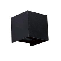 Germany arandela free led 6w 3000k quadrado preto ip65