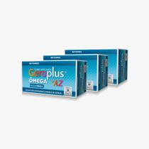 Geroplus Ômega + AZ (Ômega 3 + Vitaminas e Minerais)30 Cápsulas-Kit 3 unidades