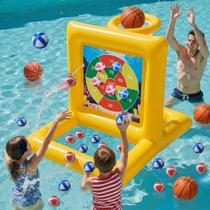 Gerosi Jogo 2 em 1 para Piscina: Basquete e Dardo Gerosi Jogo 2 em 1 para Piscina: Basquete e Dardo