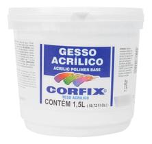 Gesso Acrílico Para Tela Corfix 1,5L Gesso Acrílico Para Tela Corfix 1,5L