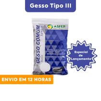 Gesso Artesanatos Moldagens Asfer Tipo II Branco Pacote de 1 Kg