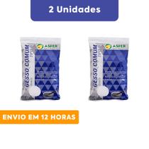 Gesso Artesanatos Moldagens Asfer Tipo II Branco Pacote de 1 Kg