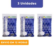 Gesso Artesanatos Moldagens Asfer Tipo II Branco Pacote de 1 Kg Gesso Artesanatos Moldagens Asfer Tipo II Branco Pacote de 1 Kg