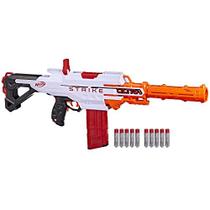 Gesso Motorizado NERF Ultra Strike, 10 Dardos AccuStrike Ultra, Clipe de 10 Dardos, Visão Integrada, Apenas Dardos Ultra Compatíveis