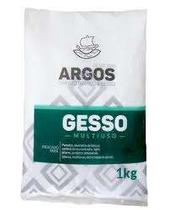 Gesso multiuso artesanato branco argos - 1kg