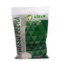 Gesso pedra asfer 1kg amarelo - ASFER