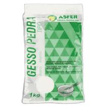 Gesso Pedra Branco Tipo III Asfer 1kg