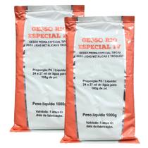Gesso Pedra Especial Tipo IV Rosa 2kg p/ Troquel e Ligas Gesso Pedra Especial Tipo IV Rosa 2kg p/ Troquel e Ligas