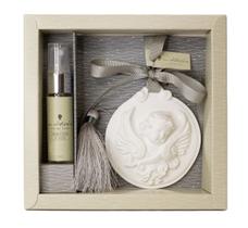 Gesso Perfumado P Medalhão Anjo Rosa e Frésia M Victoria