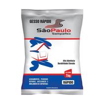 Gesso Rápido para Artesanato e Reparo 1Kg Sampaflex