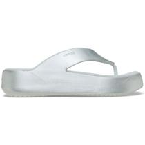 Getaway metallic platform flip silver