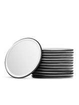 Getinbulk Compact Mirror Bulk Round Makeup Glass Mirror para Bolsa Great Gift 2,5 polegadas Pack de 12 (preto)