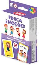 GGB Plast Brinquedo Educativo Cartas Educa Emoções 34 Cards