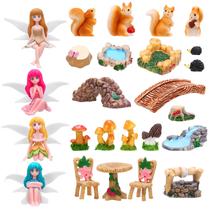 GGSTDDUP Conjunto de 25 Peças de Acessórios para Jardim de Fadas em Miniatura