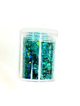 GH5-A Glitter Chunky holográfico Poliéster Importado resina unha 50gr -TIFFANY
