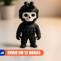 GHOST Call of Duty Chaveiro Figure Action de Impressão 3D Geek FPS, Gamer Warzone, Black Ops Warface GHOST Call of Duty Chaveiro Figure Action de Impressão 3D Geek FPS, Gamer Warzone, Black Ops Warface
