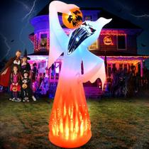 Ghost KOOY inflável de Halloween de 3 m com LED de abóbora