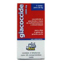 Giacoccide 1000mg Mon Ami Antiprotozoário para Cães e Gatos