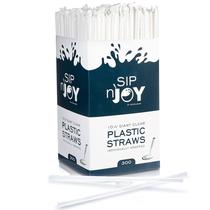 Giant Straws Crystal Ware de 10,25 polegadas embalado individualmente 300 Giant Straws Crystal Ware de 10,25 polegadas embalado individualmente 300