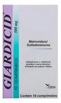 Giardicid 500 Mg Para Cão Cães Gatos Giardia 10 Cp Cepav Giardicid 500 Mg Para Cão Cães Gatos Giardia 10 Cp Cepav