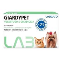 Giardypet 1,2g - Vermífugo E Giardicida Para Cães E Gatos - Labgard - 4 Comprimidos - 4 Comprimidos
