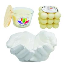 Gift Kit Hands Giving Receive + Bubble Candle + Glass Candle - Mana Om By Sh8