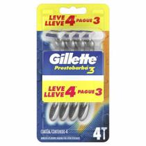 Gillette Aparelho de Barbear Prestobarba 3 Leve 4 Pague 3 - GILETTE