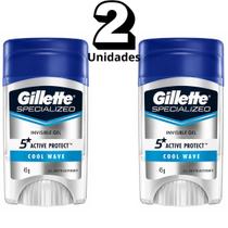 Gillette Cool Wave Stick Specialized Protect Kit 2 Unds 45g Gillette Cool Wave Stick Specialized Protect Kit 2 Unds 45g