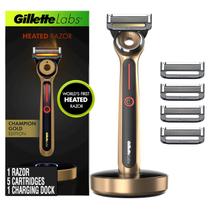 Gillette Labs Gold Edition Navalha Aquecida c/ 5 Recargas