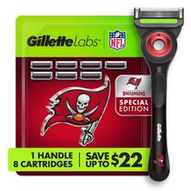 Gillette Labs NFL Tampa Bay Buccaneers Aparelho Barbear com 8 Recargas