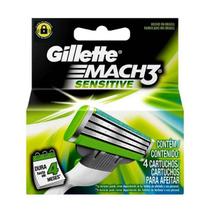 Gillette Mach 3 Sensitive - 04 cartuchos