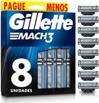 Gillette Mach3 Carga para Aparelho de Barbear - 8 Unidades - Gillettte