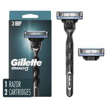 Gillette Mach3 Razor para Homens - 1 Alça + 2 Recargas de Lâmina Gillette Mach3 Razor para Homens - 1 Alça + 2 Recargas de Lâmina