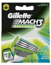 Gillette Mach3 Sensitive Carga C/3