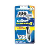 Gillette Presto3 Aparelho De Barbear C/4