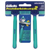 Gillette Prestobarba Ultragrip2 Aparelho de Barbear Descartável Cabeça Móvel 2 Unidades Gillette Prestobarba Ultragrip2 Aparelho de Barbear Descartável Cabeça Móvel 2 Unidades