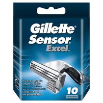 Gillette Sensor Excel Recargas Lâmina de barbear -10 lâminas