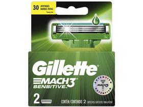 Gillette Shave Care Mach3 Sensitive - Cartuchos de Barbear 2 Peças Gillette Shave Care Mach3 Sensitive - Cartuchos de Barbear 2 Peças