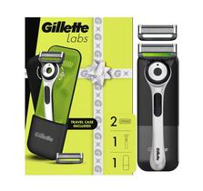 GilletteLabs Afeitadora Sharp White con Barra Exfoliante, 2 Hojas