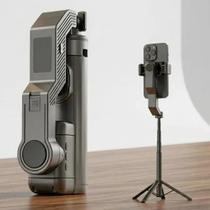 Gimbal Estabilizador Celular com Luz Integrada 3 Níveis, Tripé Extensível 101cm, Rotação 360 e Controle Bluetooth 5.2 para Gravar Vídeo e TikTok