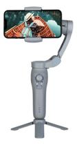 Gimbal Estabilizador Dobráveis Portátil para Celular Vertical Horizontal Novavida L7Cpro 3 Eixos Mini Tripé Cor Cinza