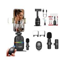 Gimbal Inteligente Com Rastreamento Automático De Rosto, Rotação 360 Para Smartphone E Câmera De