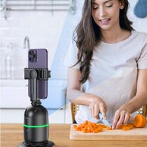 Gimbal Suporte Celular 360o Reconhecimento Facial Cor Preto
