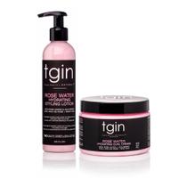 Gin de cuidado de cabelo Rose Water Curl Cream + Styling Lotion 240mL Duo