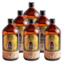Gin Nacional NIB Sabor Pera Garrafa 1l 6 Unidades