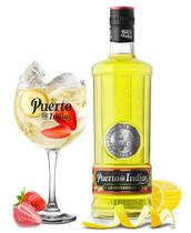 Gin Puerto De Índias Lemonberry + Taça 700ml Sabor Limão