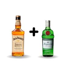 Gin Tanqueray com Whiskey Jack Daniel's Tennessee Honey