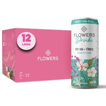 Gin Tônica FLOWERS Toque de Limão Lata 269ml (12 Latas)