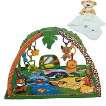 Ginásio Atividade Tapete Bebê Selva Leão + Nana Pelucia Urso